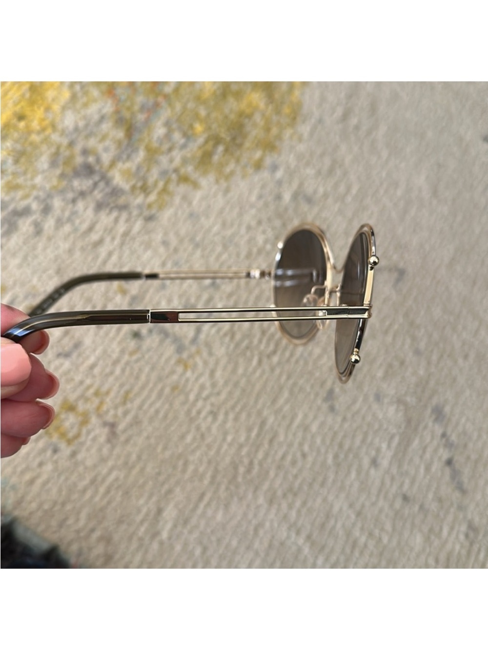 CHLOE GOLD SUNGLASSES - Picture 5 of 8